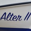 Neuer Schriftzug des Bootsnamens: "Alter II"